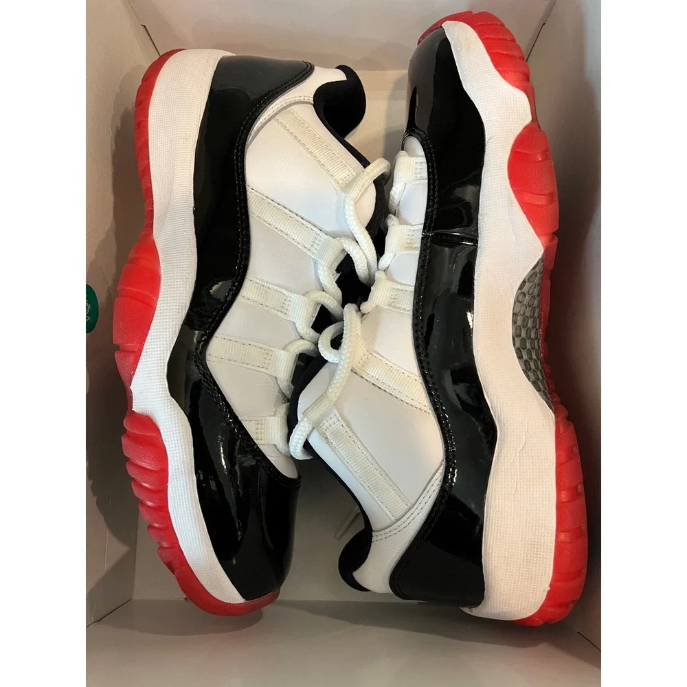 Jordan 11 Retro Low Concord Bred White Black Red AV2187-160 Mens Size 9